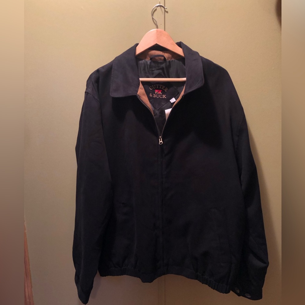 Cutter & Buck Men's Black Lightweight Zip Jacket
